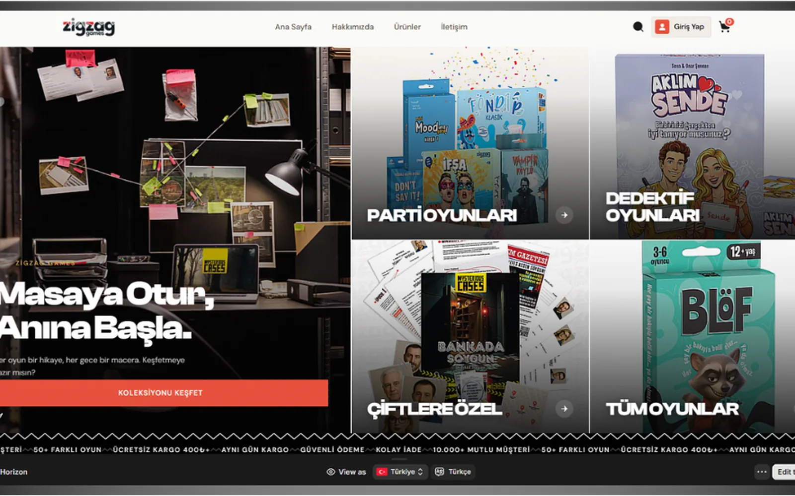 ZigZag Games web sitesi ekran kaydı